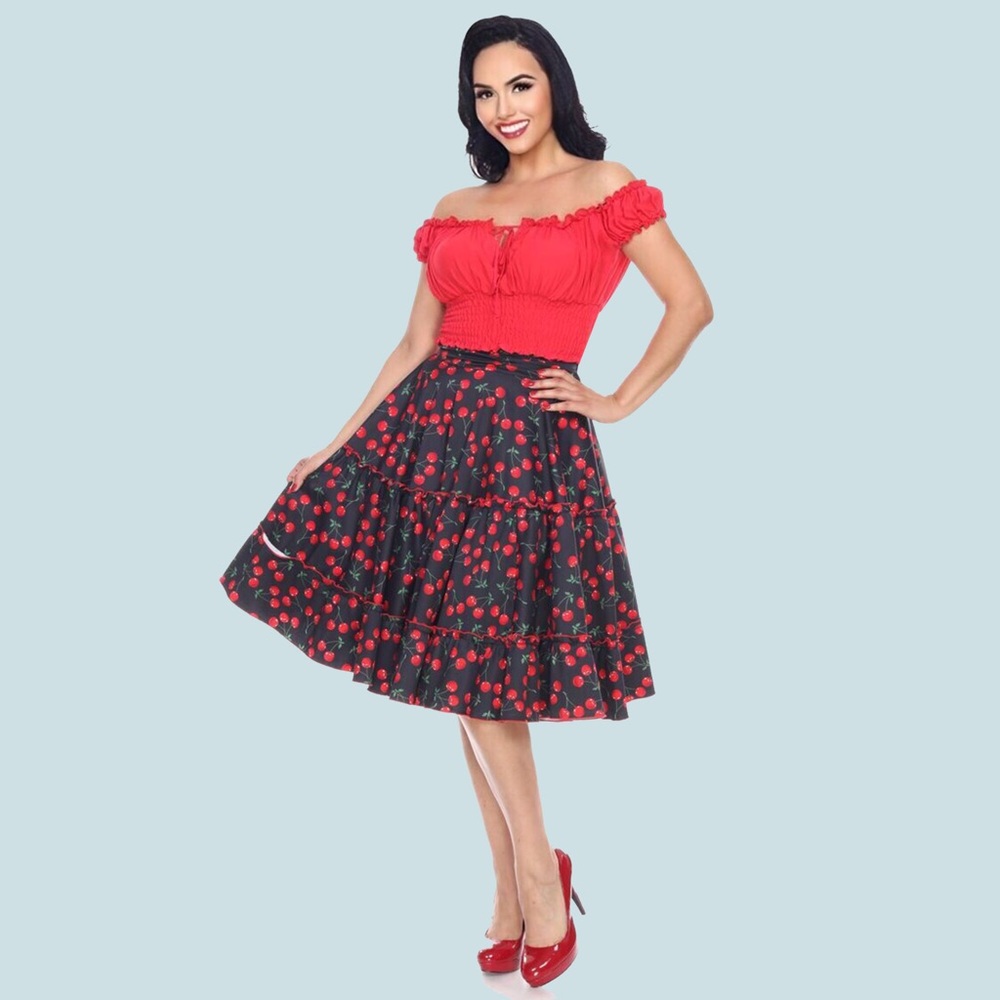 🍒Sweet Cherry Cha Cha Skirt - Picture 2 of 5